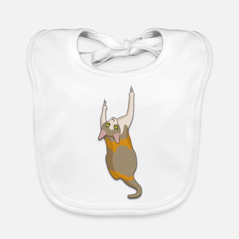 Chat grimpant Bavoir bio Bébé