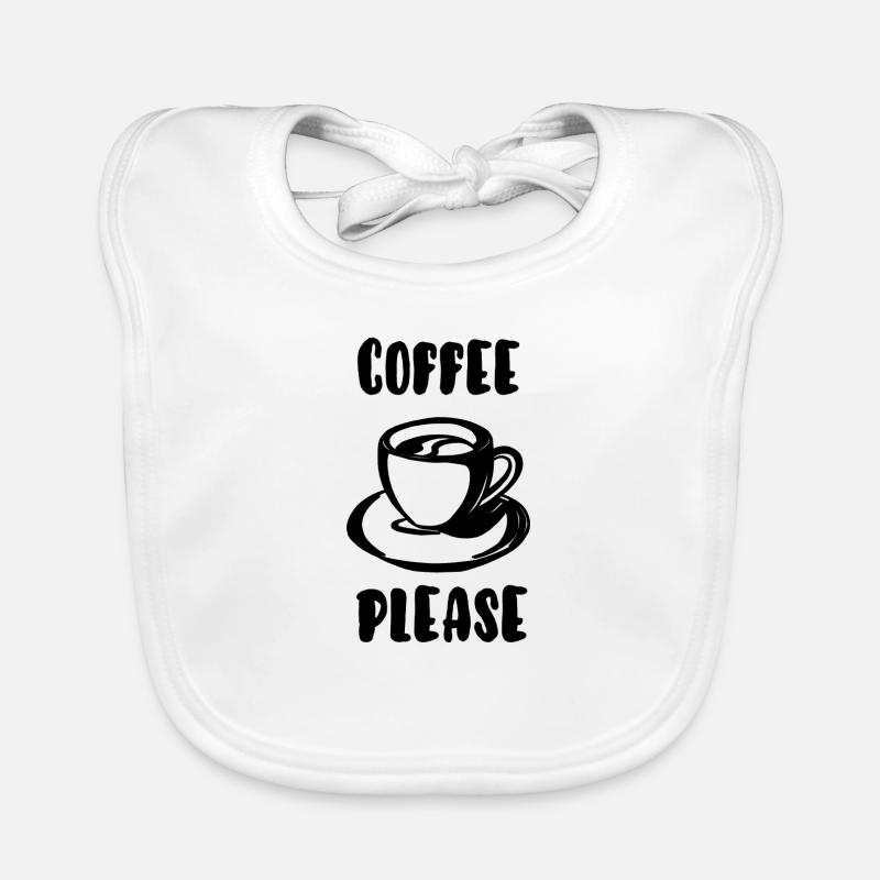 Coffee please Organic Baby Bibs