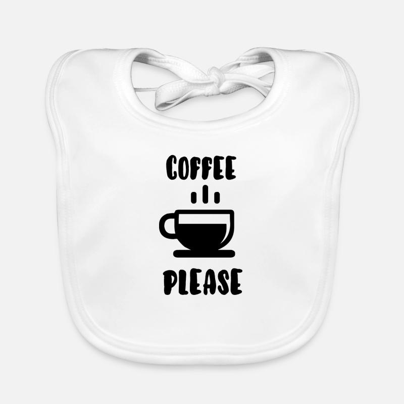 Coffee please Bavoir bio Bébé