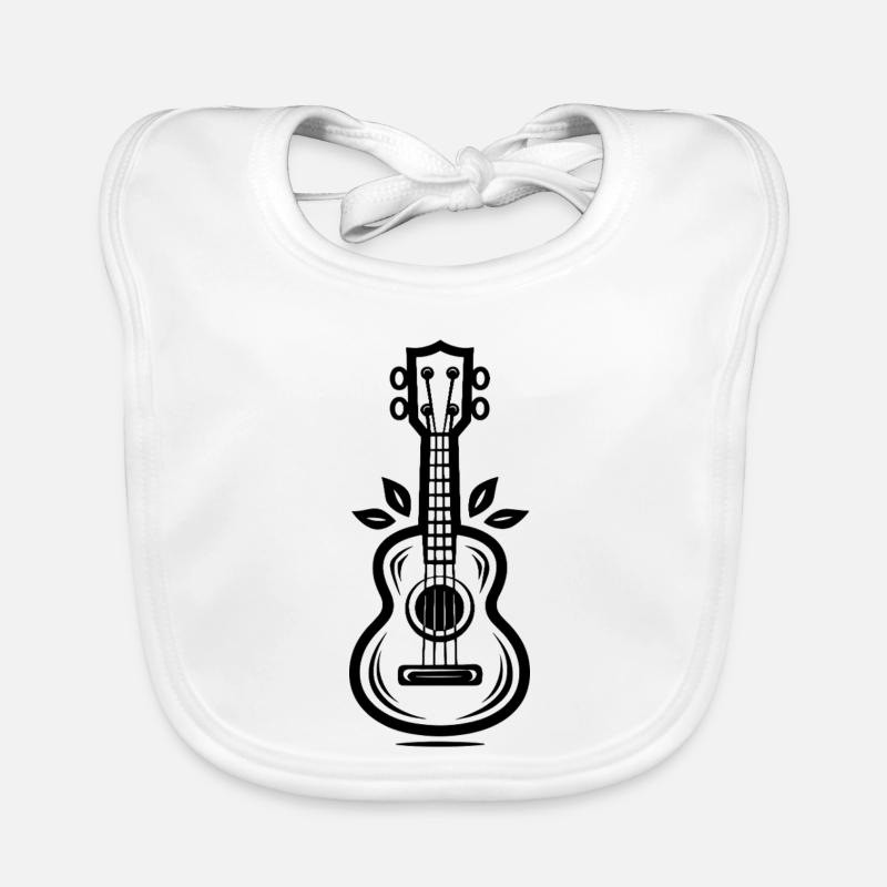 Ukulele Organic Baby Bibs
