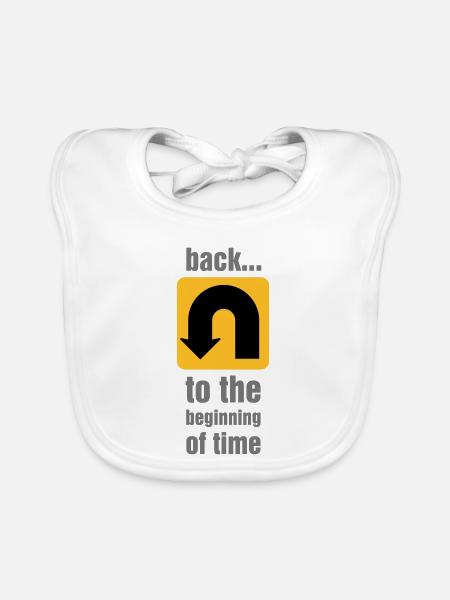 U-turn - Organic Baby Bibs - white - Front