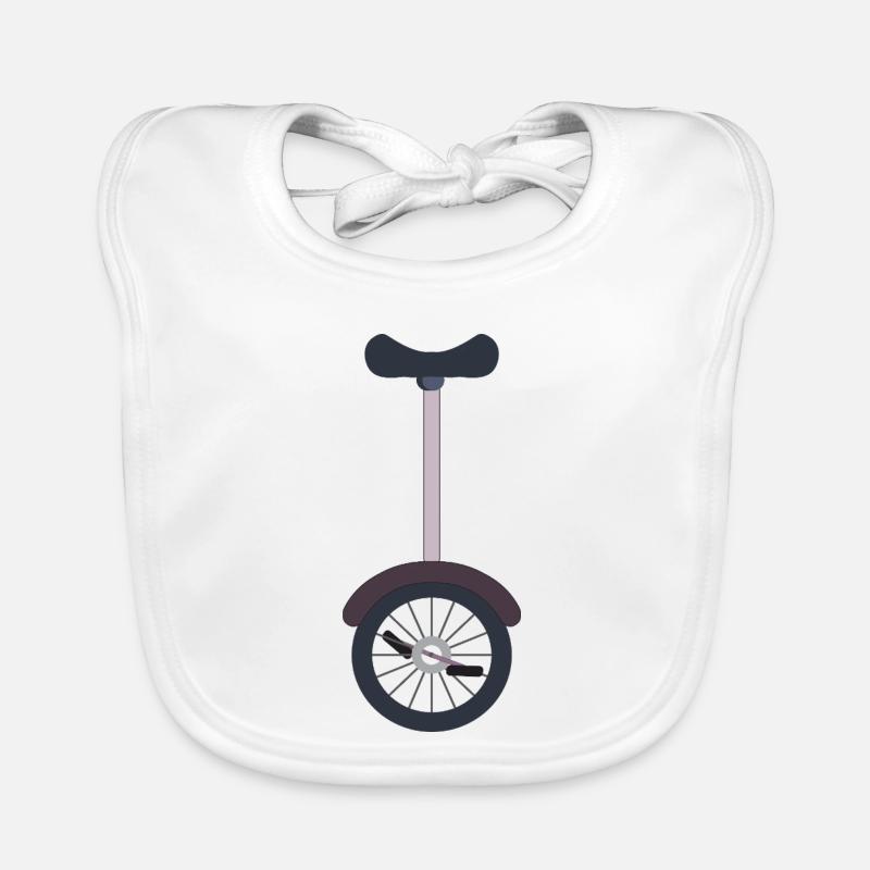 Einrad Einradfahrer Baby Bio-Lätzchen