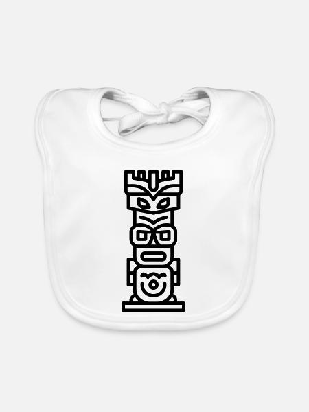 Totem - Baby Bio-Lätzchen - Weiß - Vorne