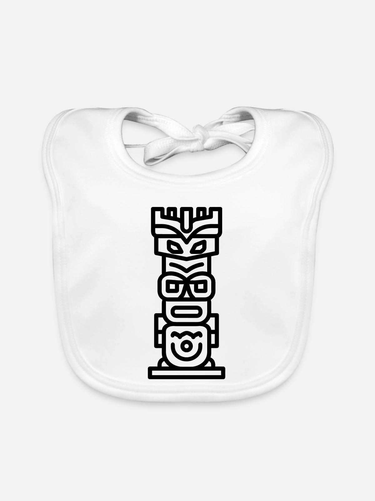 Totem - Baby Bio-Lätzchen - Weiß - Vorne