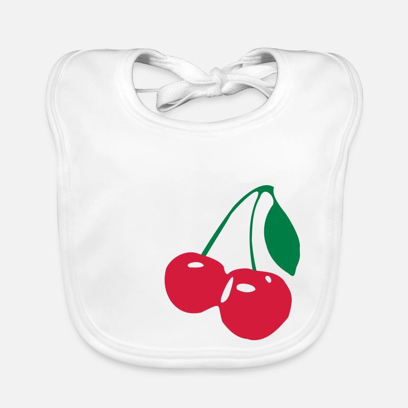 Cherries Cherry Organic Baby Bibs
