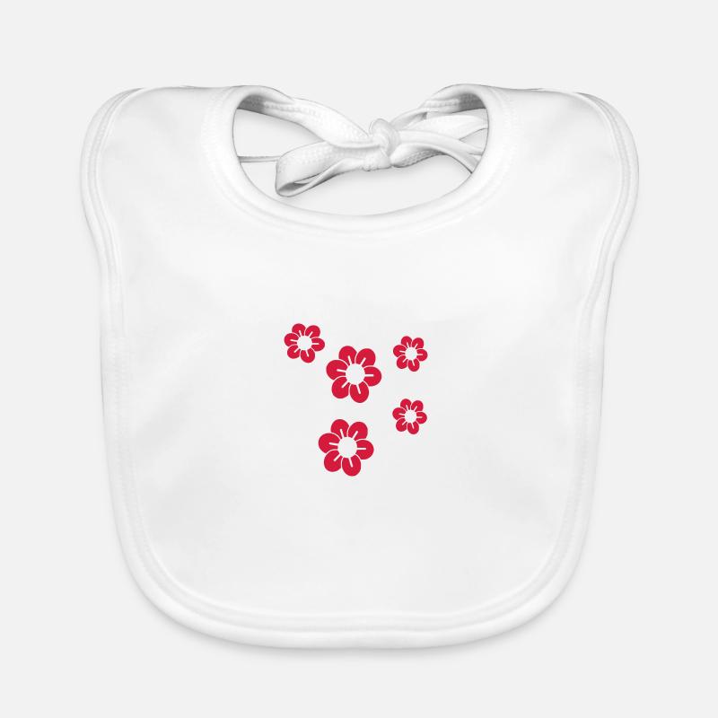 Blossom/ flowers Organic Baby Bibs