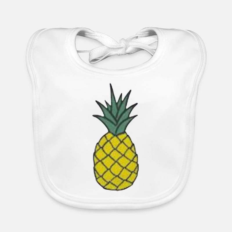 Ananas / pineapple Baby Bio-Lätzchen