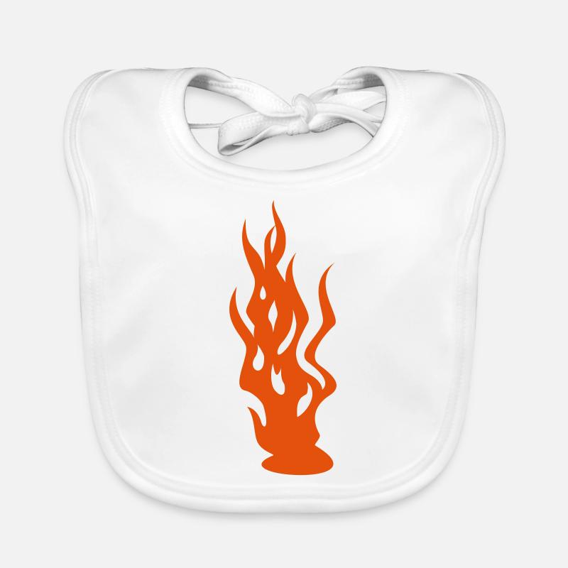 flammes / flames (1c) Bavoir bio Bébé