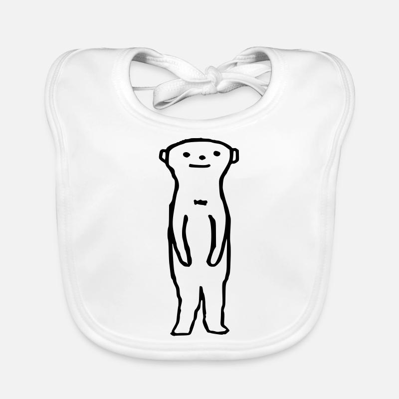 Murmel, die Geschichte eines Meerkats. Baby Bio-Lätzchen