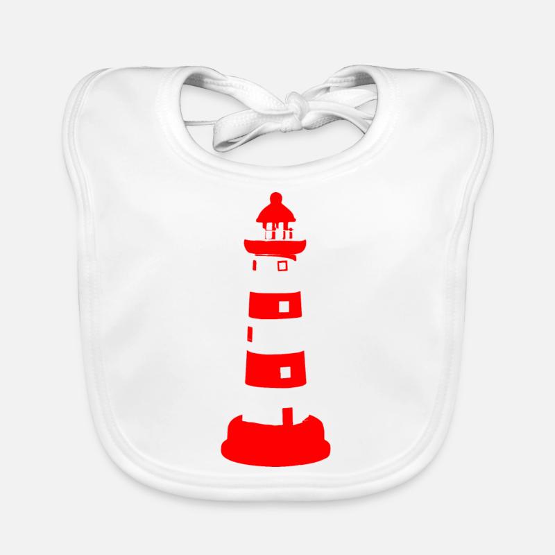 Phare - Bavoir bio Bébé - blanc