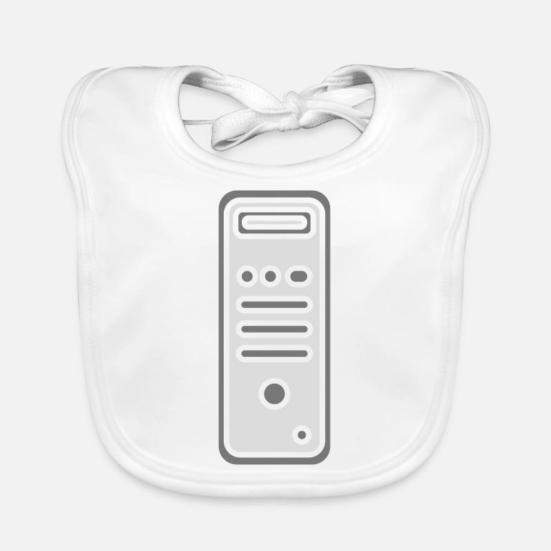 Icône Logo Boîtier Ordinateur Bavoir bio Bébé
