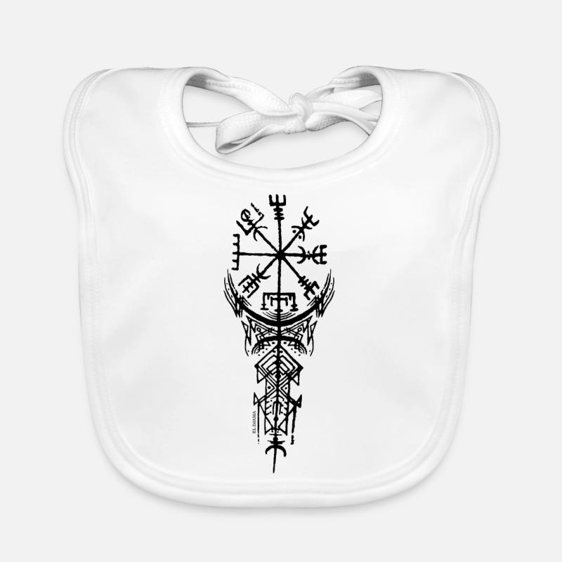 CELTIC PATTERN TATOUAGE2 Organic Baby Bibs