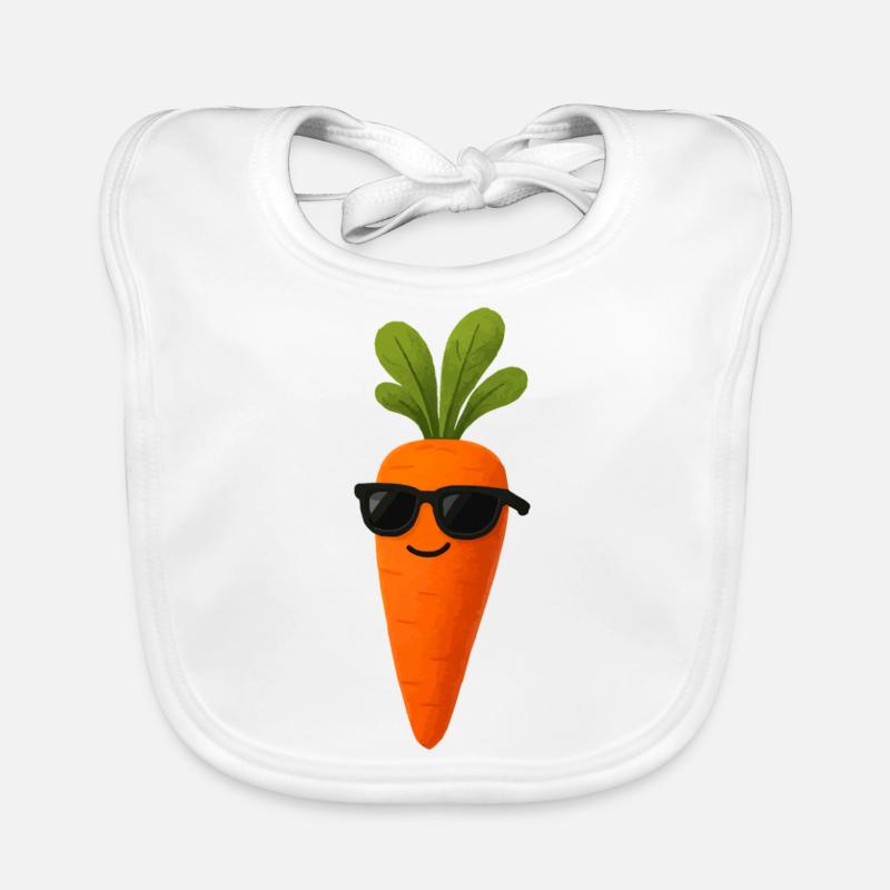 Mohrrübe Comic Baby Bio-Lätzchen