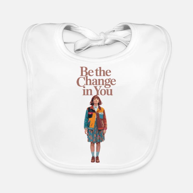 SEI DIE VERÄNDERUNG IN DIR Baby Bio-Lätzchen