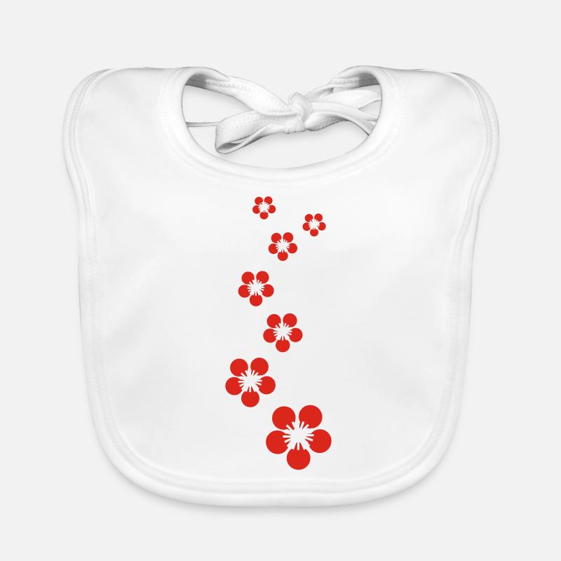 kirschblüten Baby Bio-Lätzchen