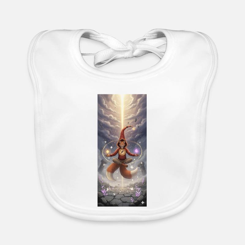 Fox Magic in the Light Path Organic Baby Bibs