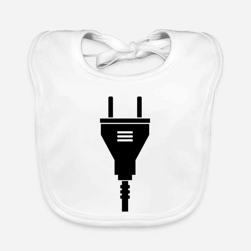 Prise électrique Bavoir bio Bébé