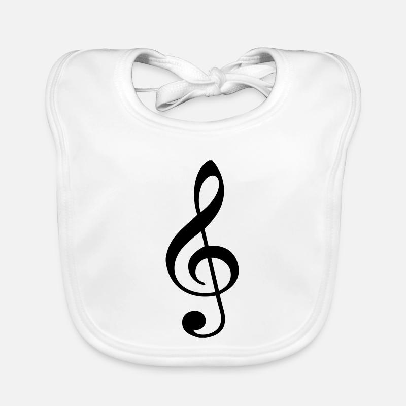 Clef - Bavoir bio Bébé - blanc