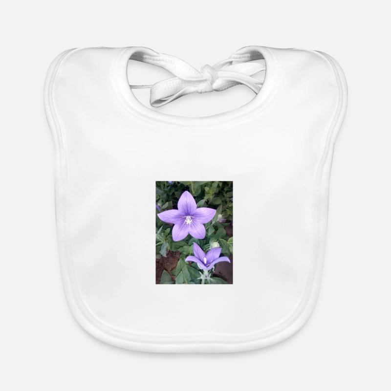 Purple flower Organic Baby Bibs