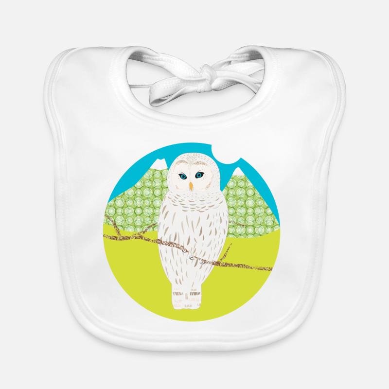 White owl Organic Baby Bibs
