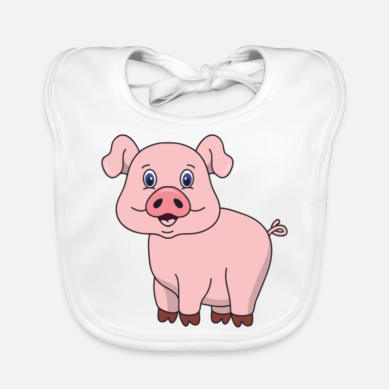 Schwein Baby Bio-Lätzchen