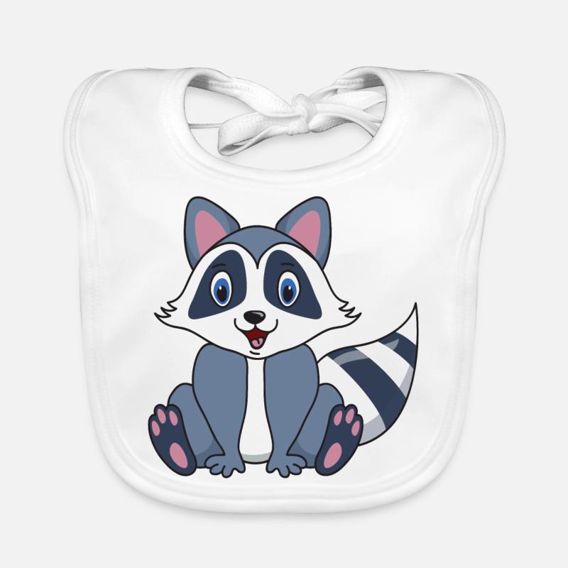 Blaireau de raton laveur Bavoir bio Bébé