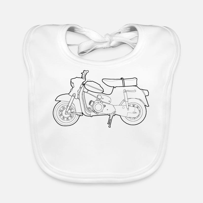DS50 / Schwalbenfahrer / Ostalgie / Mofa Oldtimer Organic Baby Bibs