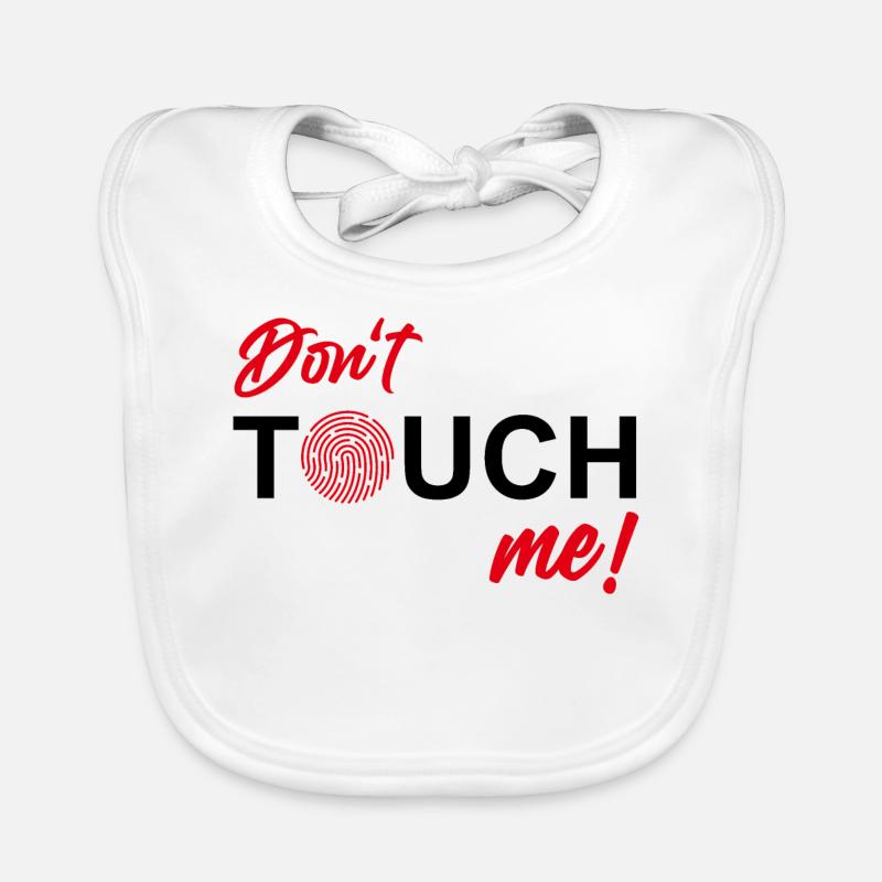 Don't Touch me - Fingerprint Organic Baby Bibs