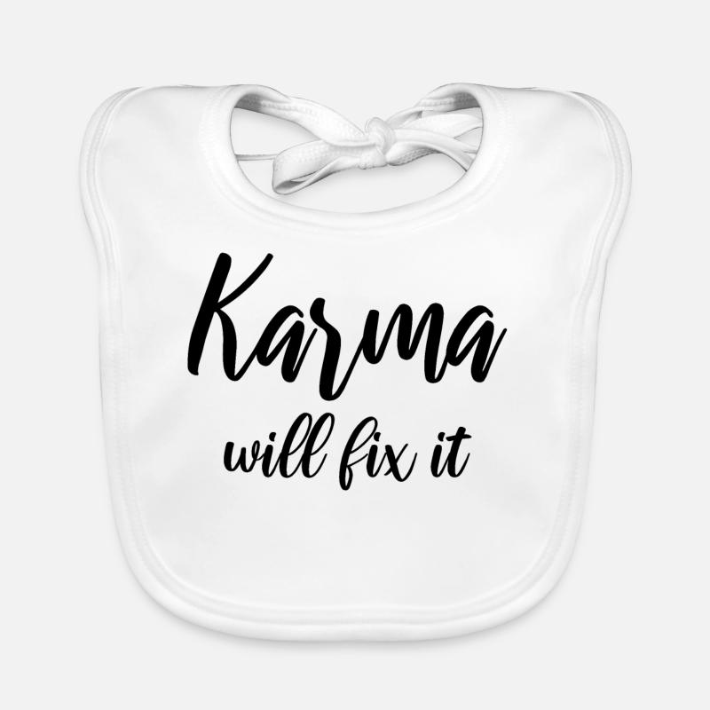 Le karma veut le réparer Bavoir bio Bébé