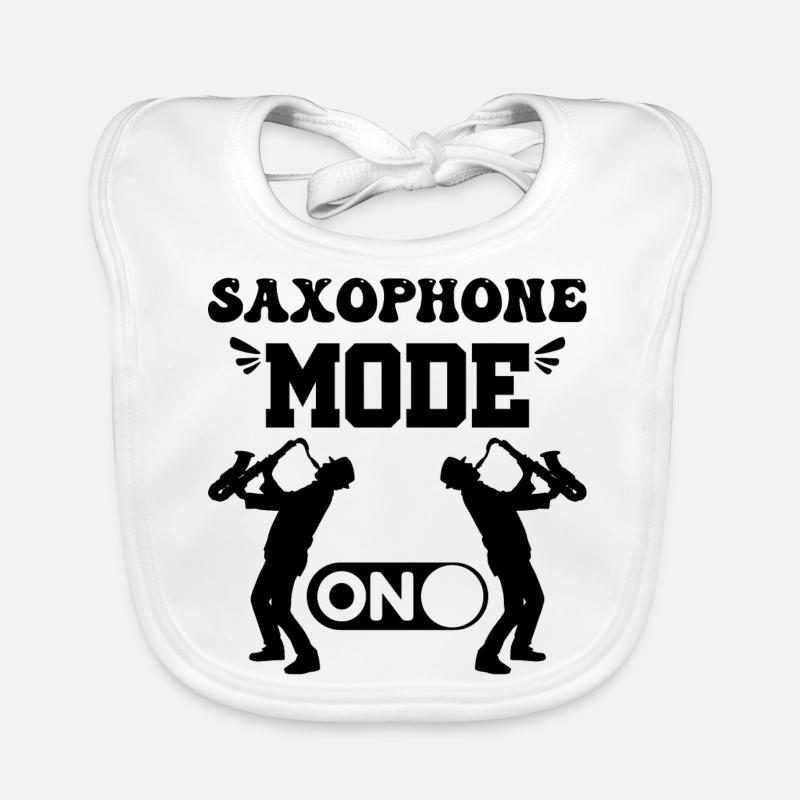 Sprüche Saxophon Baby Bio-Lätzchen