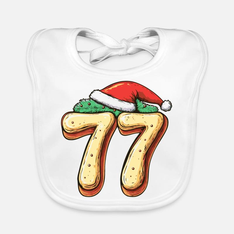Biscuit de Noël à 77 chiffres Bavoir bio Bébé