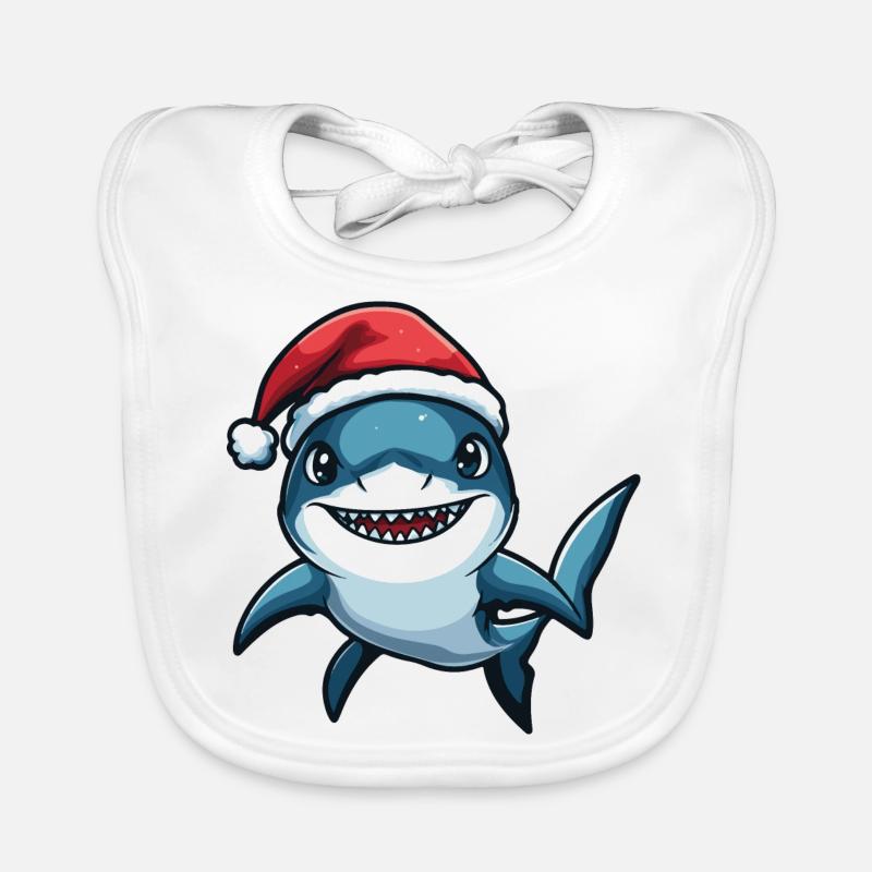 Noël requin Bavoir bio Bébé