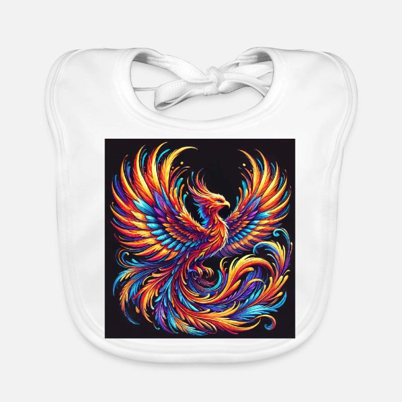 Rise like the phoenix from the ashes Organic Baby Bibs