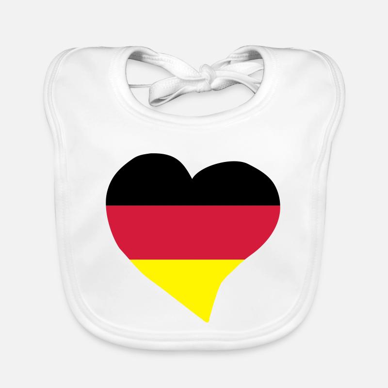 Coeur allemand Bavoir bio Bébé