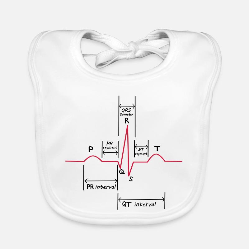 Ecg - Bavoir bio Bébé - blanc