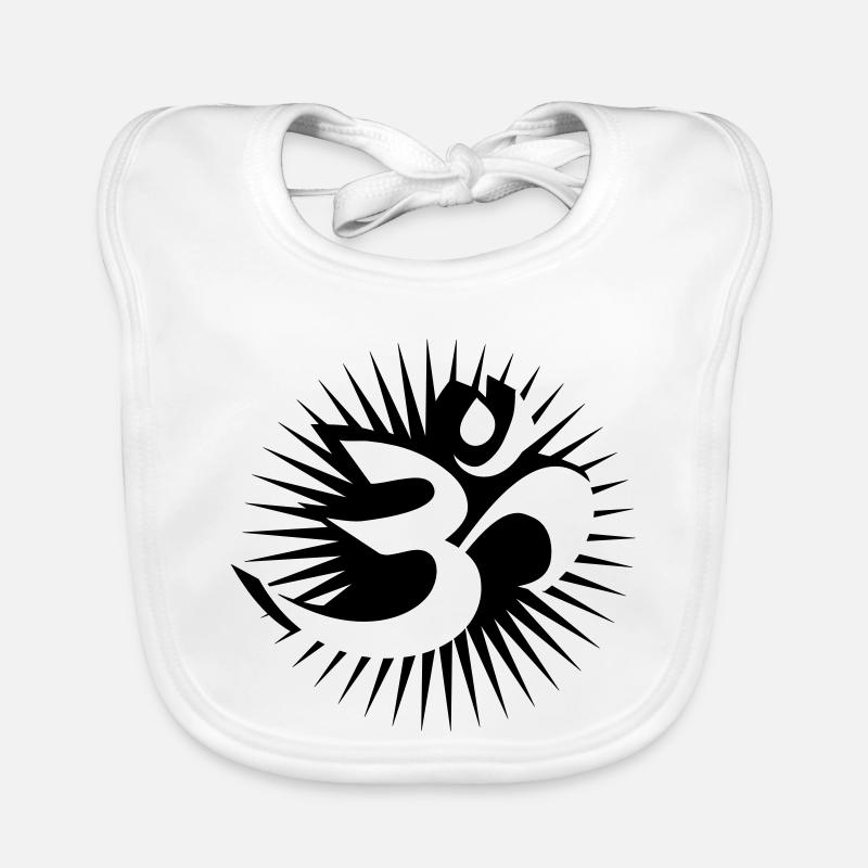 Om symbol 3D Organic Baby Bibs