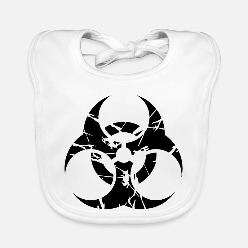 nucléaire - Bavoir bio Bébé - blanc