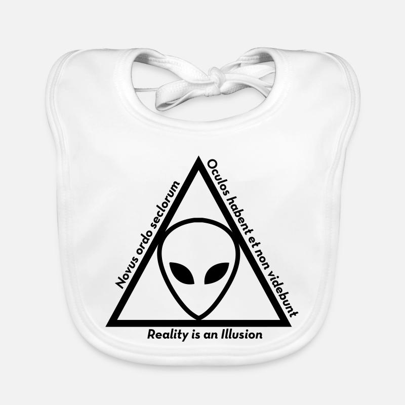 Ufo Alien Raum außerirdisches Aussenseiter Baby Bio-Lätzchen