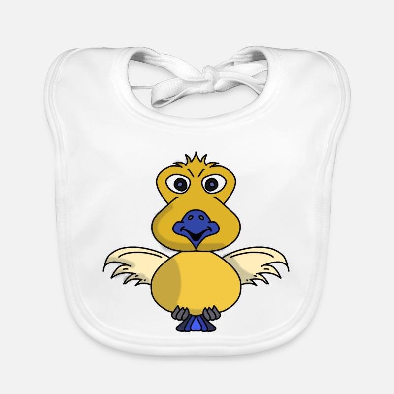 Pipomat le moineau du comic book Bavoir bio Bébé