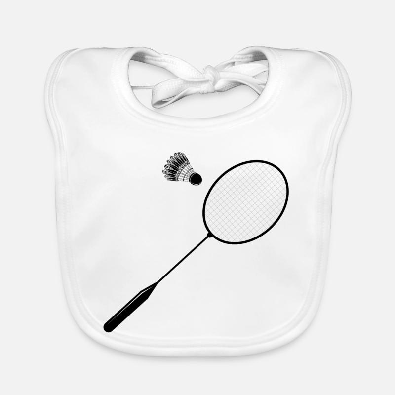 Badminton badminton avec raquette de badminton Bavoir bio Bébé