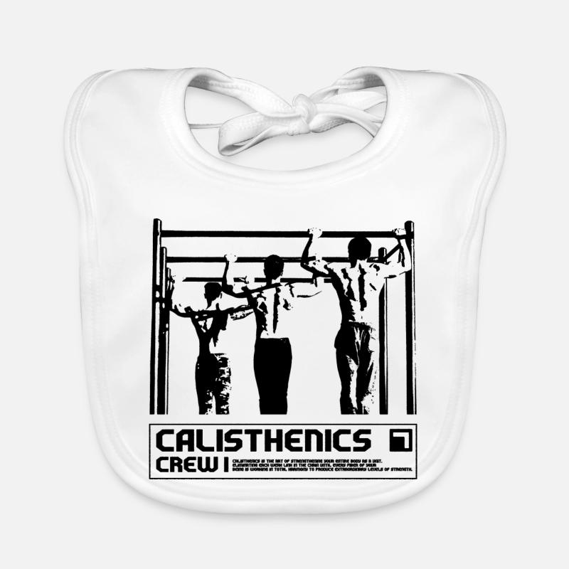 Calisthenics Crew Synchron Pull-Up Design Baby Bio-Lätzchen