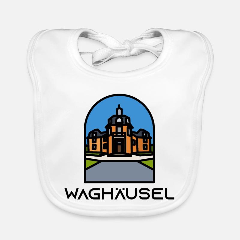 Waghäusel - Baby Bio-Lätzchen - Weiß