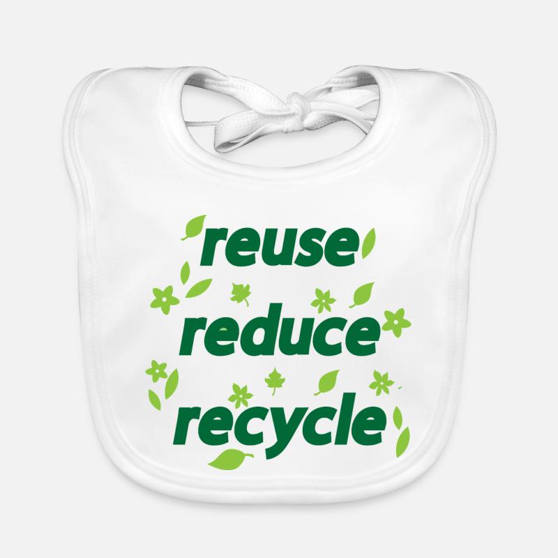 Reduce Reuse Recycle Organic Baby Bibs