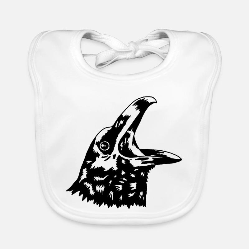 Krähe Baby Bio-Lätzchen