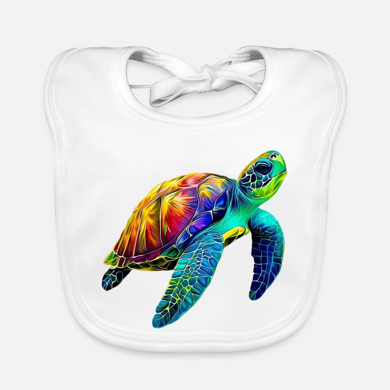 Sea turtle Organic Baby Bibs