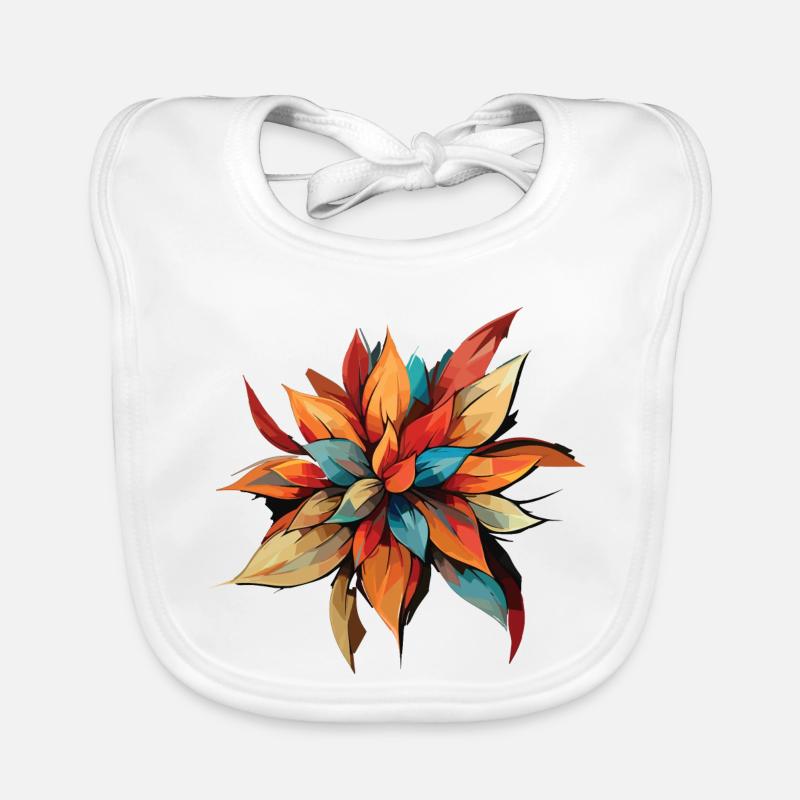 Prismatique Automne Floral Éclat Bavoir bio Bébé