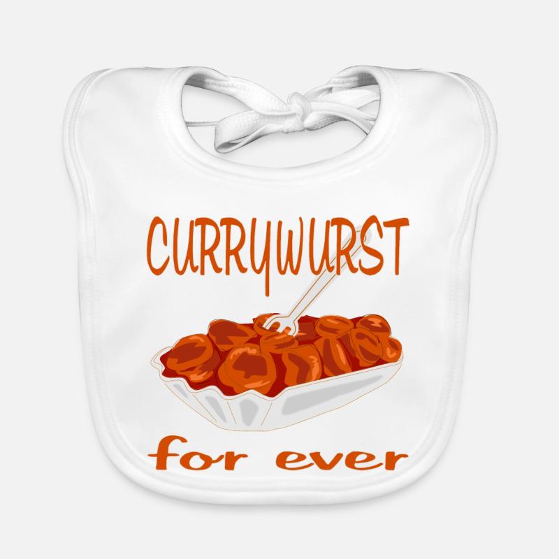 Currywurst ist Lecker Baby Bio-Lätzchen