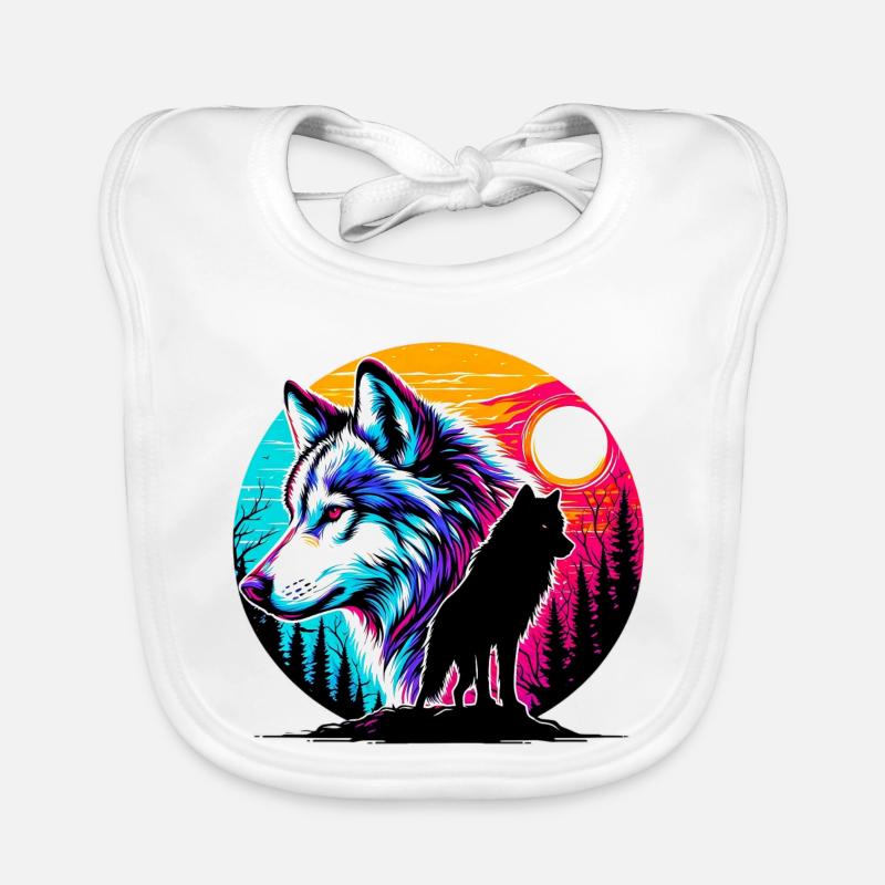 Wolf Organic Baby Bibs