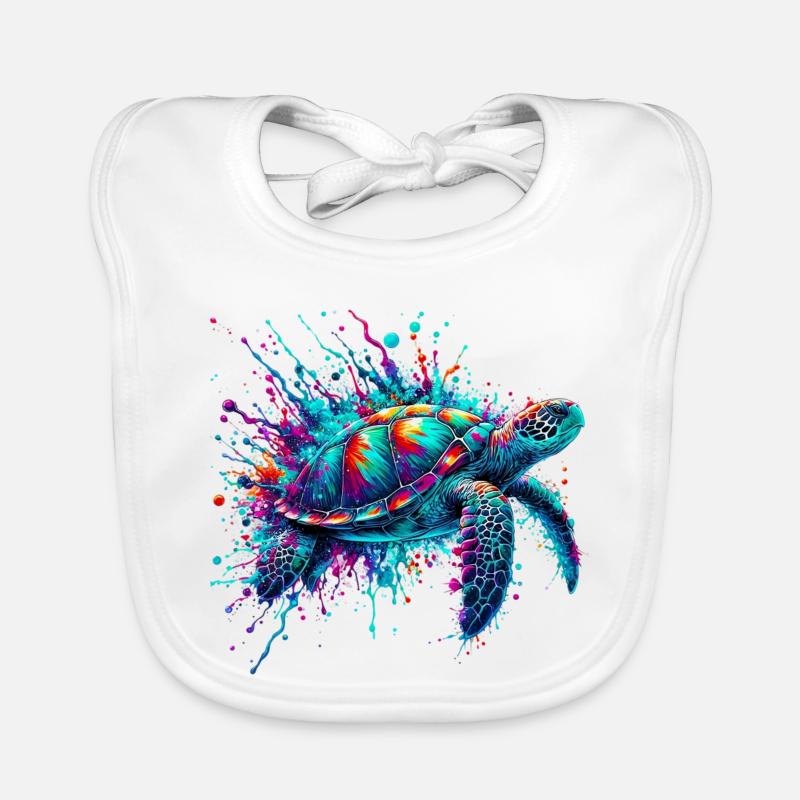 Schildkröte Baby Bio-Lätzchen