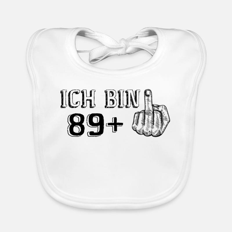 Drôle de cadeau d’anniversaire je suis 89 Plus 1 Bavoir bio Bébé